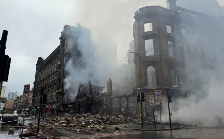 Glasgow Central Station Fire: Union Corner Building Destroyed, Scotland's Busiest Station Closed All Week After Vape Shop Blaze