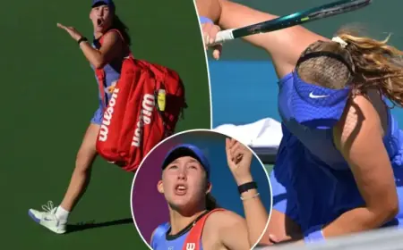 Mirra Andreeva’s Dramatic Meltdown Stuns Indian Wells at Age 18