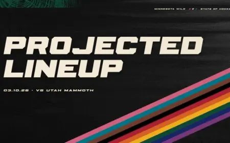 Mammoth Vs Wild: A Tuesday night lineup takes shape in Saint Paul