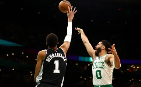 Spurs Vs Celtics Game Highlights Spurs’ Home Surge, Celtics’ Tatum Return