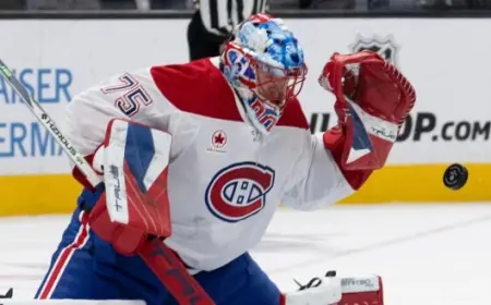 Jakub Dobes Prepares for Maple Leafs Clash as Habs Offense Remains High-Scoring