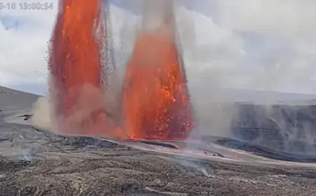 Kilauea Volcano Erupts, Launching 1,000-Foot Lava Fountains and Ash Alerts