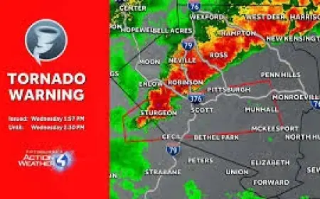 Tornado Warning Pittsburgh: Storm alerts highlight a volatile midweek setup