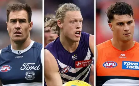 Afl Live: Geelong Boosts, Dockers Name Hayden Young
