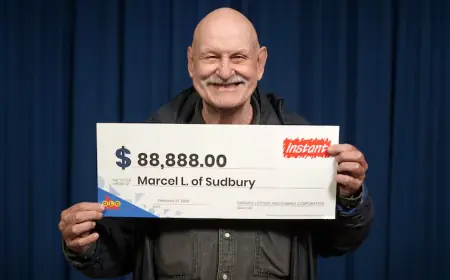 Sudbury Retiree Marcel Leclaire Wins the Lottery for the Third Time, Pockets $88,888 on a Hockey Hunch
