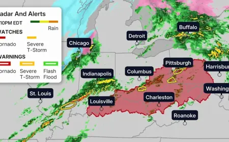 Tornado Tracker: Deadly Twisters Kill 2 in Indiana as Severe Storms Batter South Bend Weather and the Midwest