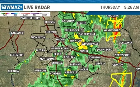 13WMAZ Weather in Macon, Ga., Tracks Tornado Warnings as Severe Storms Disrupt Morning