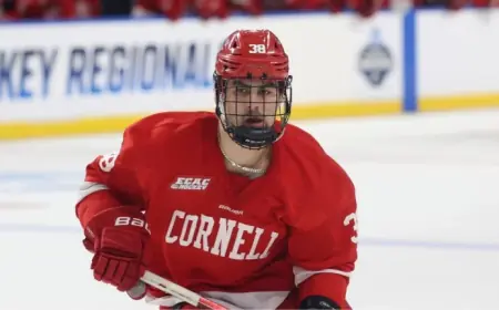 Calgary Flames Sign Tyson Gross, Record Shows NCAA Scoring and Faceoff Lead