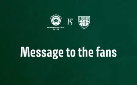 Kostas Sloukas Returns as Panathinaikos Vs Žalgiris Heads to Sold-Out Arena