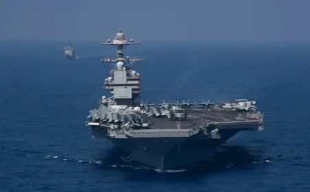Uss Gerald Ford Aircraft Carrier: Two Sailors Treated After Laundry Fire