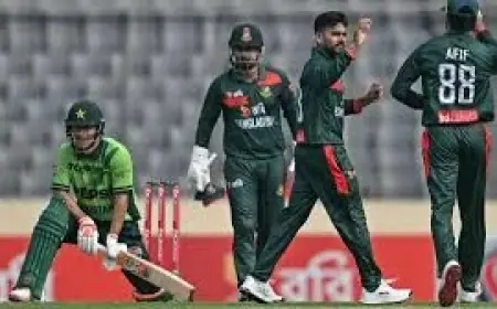 Pak Vs Ban 2nd ODI: Pakistan post 274 after late collapse