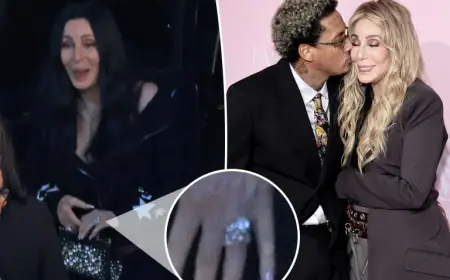 Cher’s Diamond Ring Dominates as Chaz Bono Marries at Roosevelt Hotel