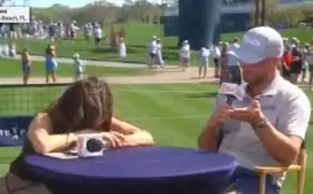 Kay Adams stunned on air as Wyndham Clark jokes about ‘week-long girlfriend’