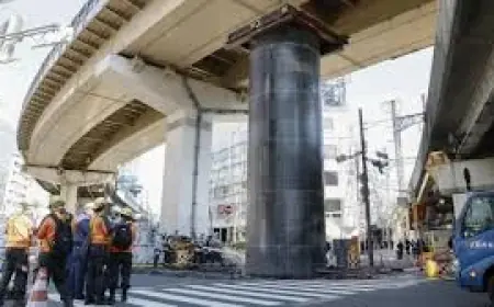 Steel Pipe Japan Osaka Protrusion Sparks Traffic Disruption After 13-Meter Rise