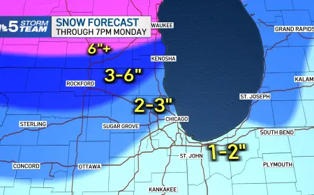 Chicago Weather Turns Sharply Colder Saturday Before Rain, Thunderstorms And Snow Threaten By Monday