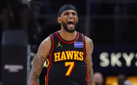 Dyson Daniels Sidelined as Hawks Beat Nets 108-97 for Eighth Straight Win