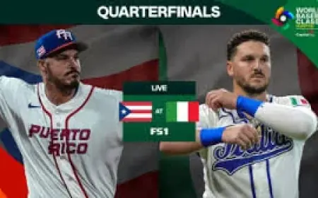 Italy Vs Puerto Rico: Italy Takes Early Lead With Four Runs In First Inning