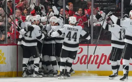 Anze Kopitar In Newark Sparks Kings’ Franchise Points Record With Goal