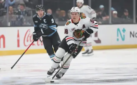Bedard Overtime Winner Lifts Blackhawks Past Mammoth; Dylan Guenther Scores 31st