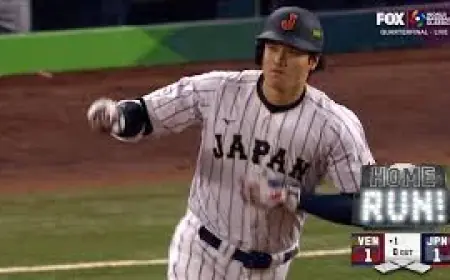 Japan Vs Venezuela Score: Abreu Moonshot Puts Venezuela Up 7-5 in WBC Quarterfinal