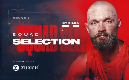 Round 1 Squad: Melbourne Vs St Kilda Sees Three Club Debutants and Extended Bench