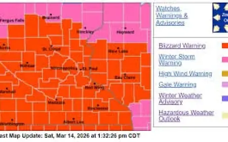 Kare 11 Forecast: Upper Midwest Braces for March Winter Storm, Blizzard Warnings Upgraded