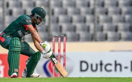 Tanzid Hasan Brings Up 50 As Bangladesh Opening Stand Breaks At 105