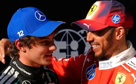 Lewis Hamilton Shanghai Charge Sparks Ferrari Strategy Shift As Kimi Antonelli Takes Pole