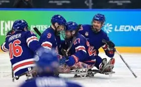 Declan Farmer Hat Trick Sparks U.S. Run to Paralympic Sled Hockey Gold Medal Game
