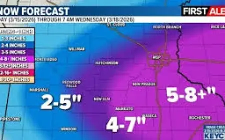 Winter Storm Snowfall Totals: March Storm Brings Blizzard Warning, No-Travel Advisories, and I-35 Closure Near Albert Lea
