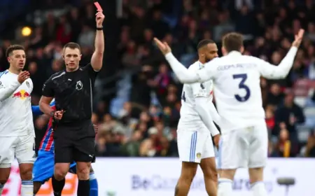 Leeds United Hold On With 10 Men As Palace Stalemate And Forest Draw Tighten Relegation Fight