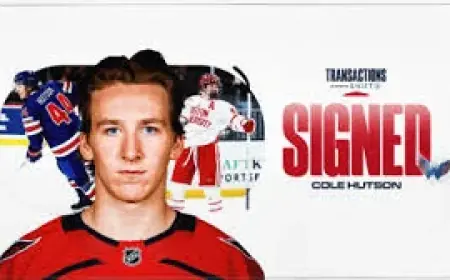 Cole Hutson Signing in Washington Sparks Three-Year ELC Deal With Capitals