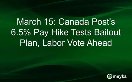 March 15: Canada Post’s 6.5% Pay Hike Tests Bailout Plan, Labor Vote Ahead