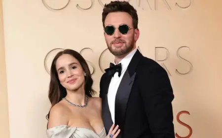 Chris Evans and Alba Baptista Make First Red Carpet Appearance Since Welcoming Their Baby