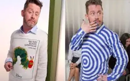 Macaulay Culkin Kicks Off His Shoes and Flaunts Painted Toenails at Paris Fashion Week