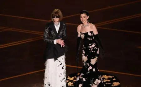 Kate Hawley Wins Costume Oscar as Anne Hathaway and Anna Wintour Present at 2026 Ceremony