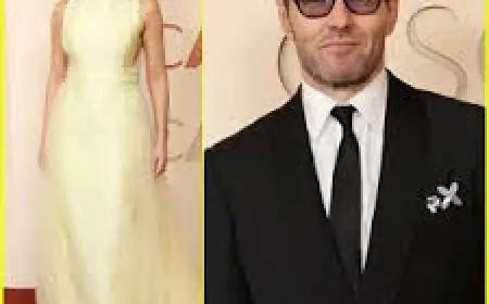Felicity Jones Stuns In Pale-Yellow Prada At 2026 Oscars With Train Dreams Co-Star Joel Edgerton