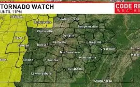 Tornado Warning Nashville: Midstate Braces as Tornado Watch and Powerful Winds Threaten Middle Tennessee