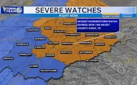 Knoxville Weather: Severe Storm Chances Sunday Night Into Monday Morning