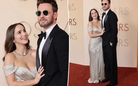 Chris Evans And Alba Baptista At Oscars 2026 In Los Angeles Spark Adoration With Rare Red Carpet Debut After Welcoming Baby