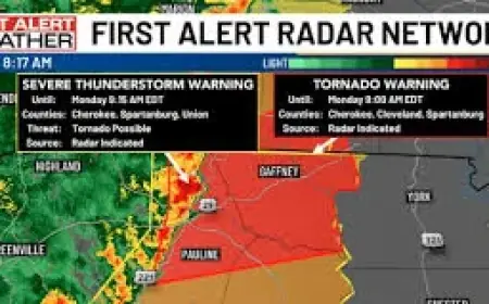 Tornado Spartanburg Sc Focus Shifts as Warnings Extend Into Western North Carolina Counties