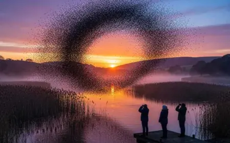 Lough Ennell Becomes a Winter Magnet for Spectacular Starling Murmurations