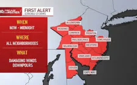 Tornado Warning Delaware Triggers Flood Threat and Strong Wind Gusts Across Region