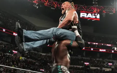 Oba Femi Destroys Brock Lesnar In Wild WrestleMania 42 Challenge On Wwe Raw