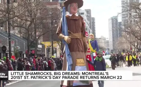 St Patrick 2026: Montreal’s 201st Parade Returns March 22