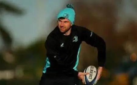 Hugo Keenan Nears Return as Leinster Rugby Head to Glasgow; Lowe Out, Ryan Doubtful