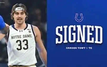 Carson Towt Signing In Indianapolis Triggers Colts Tight End Addition