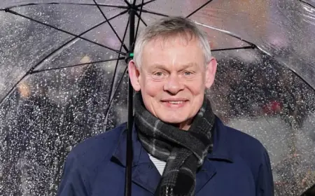 Playing Huw Edwards A Challenge On A Number Of Levels, Martin Clunes Says