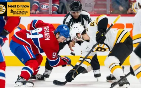 Need to Know: Bruins – Canadiens Lineup Changes, Start Time and Stakes