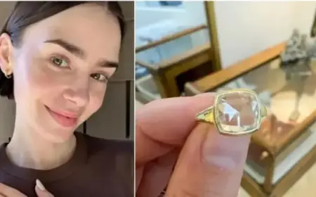 Lily Collins Reclaims Stolen Engagement Ring from ‘Emily in Paris’ Set